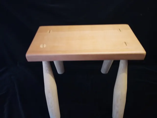 solid oak and ash milking stool. hand made solid oak stool.solid wood hand craft 2