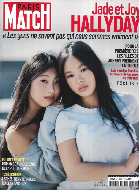 PARIS MATCH n°3892 07/12/2023  Jade & Joy Hallyday/ Elliott Erwitt/ Kadyrov