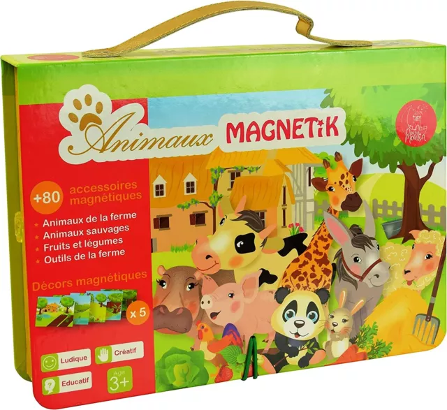 Doux Moulin Coffret Animaux MAGNETIK - Un Jeu magnétique créatif et éducatif