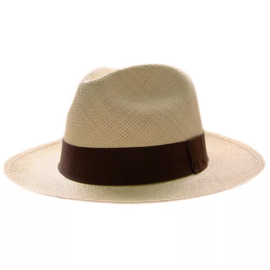 Handwoven Classic Fedora Genuine Panama Hat Ecuador 100% Toquilla Straw Gift Box