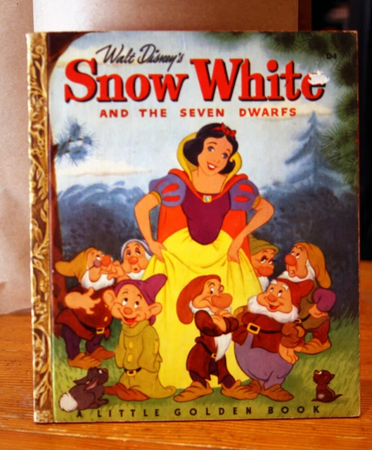 WALT DISNEY'S SNOW WHITE & The Seven Dwarfs 1948 Little Golden D4 2nd ...