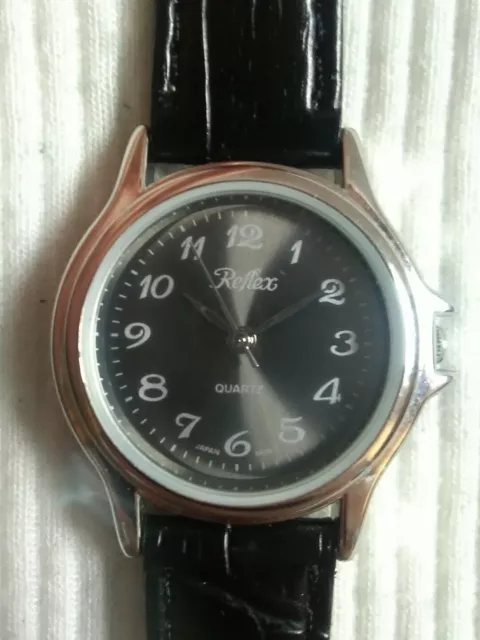 REFLEX JAPAN MOVT Quartz black watch 14 2.99 PicClick UK