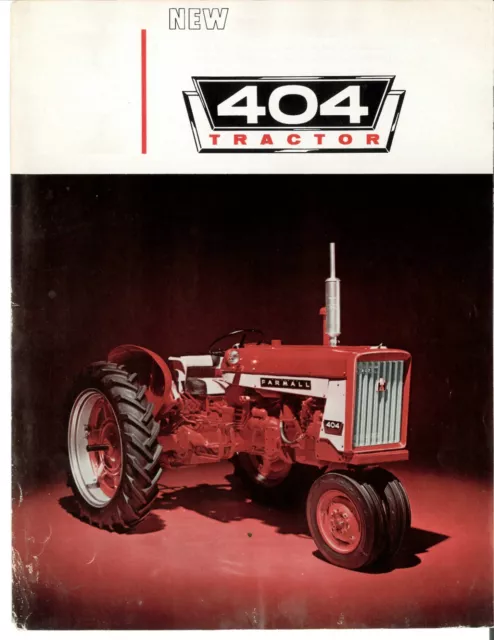 INTERNATIONAL MCCORMICK FARMALL 404 Row-Crop Tractor Sales Brochure IH ...