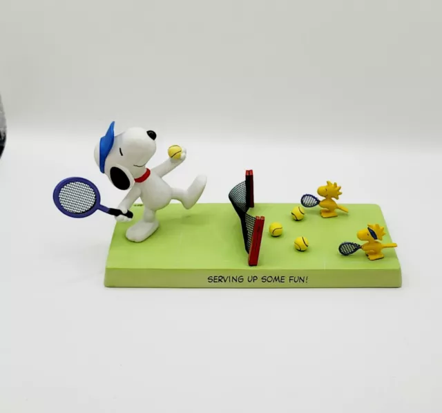 Hallmark Peanuts Gallery The Tennis Match Snoopy & Friends Series Figurine 2002
