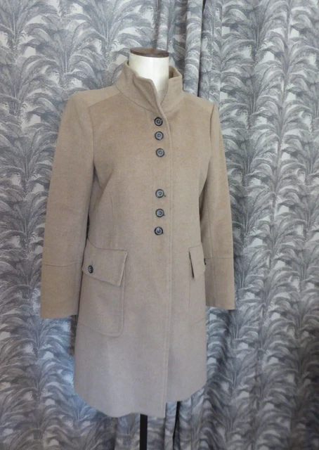 Veste Longue Femme En Cuir D'Agneau Redskins T40/42 - Bordeaux - État Comme Neuf