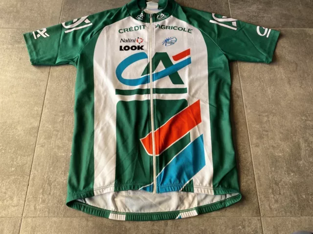 Maillot officiel Nalini Credit Agricole velo cyclisme taille 4 comme neuf