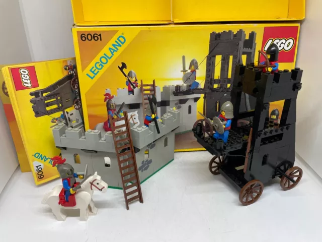 Ancienne Boite Lego Legoland 6061 Scene Médiévale Siege Tower 1984 Complet