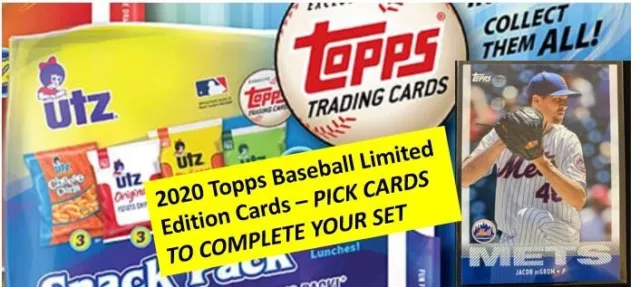 2020 Topps UTZ Baseball cards Limited Edition  choose singles to Complete ur Set