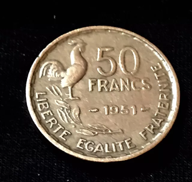 50 FRANCS 1951 PARIS GUIRAUD - FRANCE - TRES RARE - En Très Bone Etat!