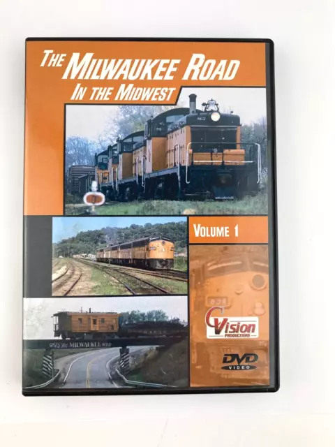 Milwaukee Road in the Midwest Vol 1 DVD Cvision SW-1 locomotives Fred Crissey