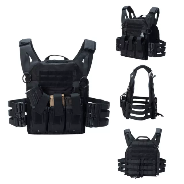 Fast Release Tactical Molle Vest Military Airsoft Combat Assault Magazine Pouch