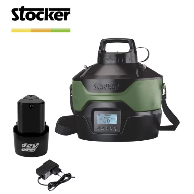 Nebulizzatore Stocker Geyser Plus 4L Verde - Kit Antizanzare A Batteria Li-Ion