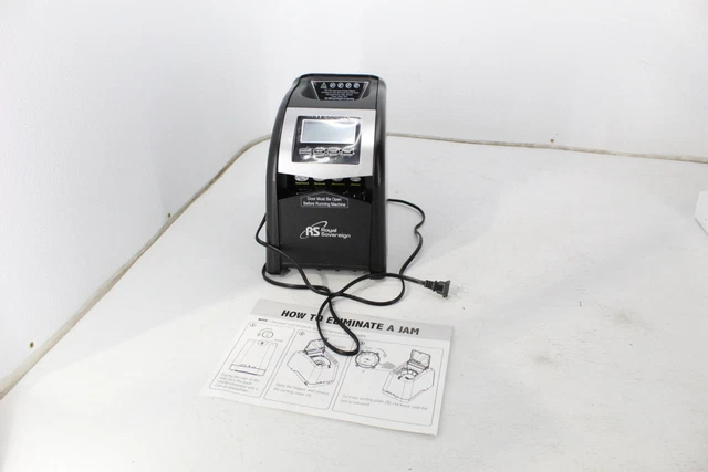 SEE NOTES Royal Sovereign FS-44N 4 Row Electric Coin Counter Sorter w AntiJam