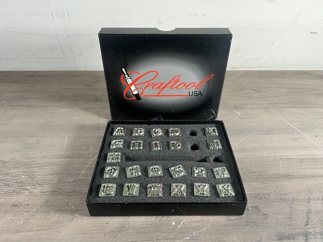 Juego de Alfabeto de Colección Craftool EE. UU. Cuero Artesanal Estampado Herramientas de Cuero *Faltan*
