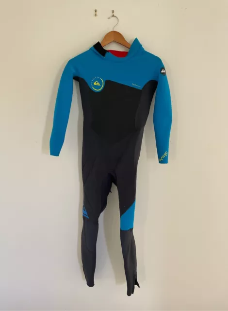 Quicksilver Syncro GBS 3/2mm - Back Zip Wetsuit for Boys USED