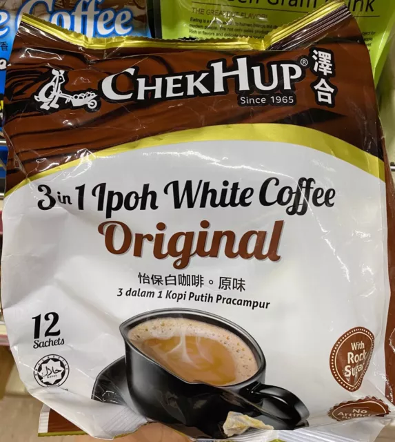 Chek Hup 3 In 1 Ipoh White Coffee Rich With Rock Sugar Malaysia 480g