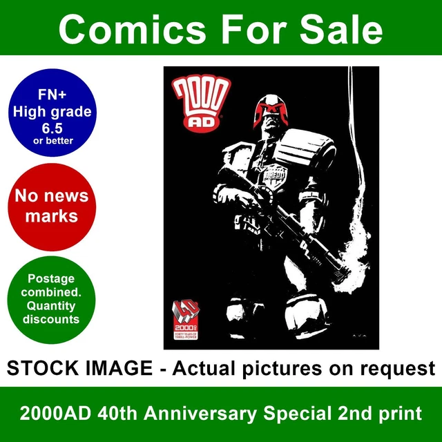 2000AD 40TH ANNIVERSARY Special 2nd print comic - FN/VFN clean 2017 £11 ...