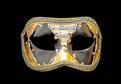 Mask Wolf from Venice Colombine Sinfonia Golden Black for Fancy 795 V82B