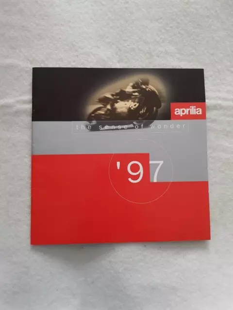 APRILIA RANGE Motorcycle Sales Brochure 1997 RSV1000, PEGASO, RS, LEONARDO ++