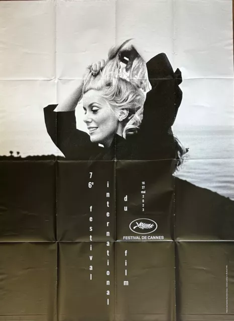 Affiche Cinéma 76e FESTIVAL DE CANNES 2023 120x160cm Poster / Catherine Deneuve