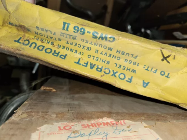 1966 NOs Chevy II Foxcraft Fender Skirts