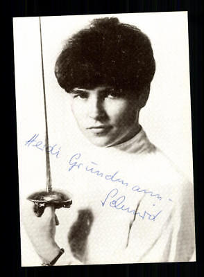 A 124035 Zita Funkenhauser Autogrammkarte Original Signiert Fechten 
