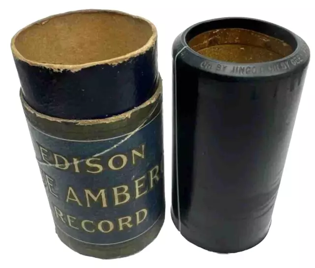 Antique Edison Blue Amberol Record Cylinder Oh By Jinco Oh By Gee Premiere Quar