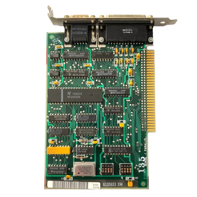 VTG 1983 IBM XT 6135993 XM Serial / Parallel Board 8-Bit ISA WORKS