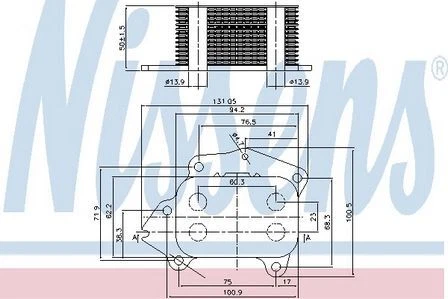 NISSENS Sovralimentazione Linea Olio per Ford B-Max Fiesta Focus Gran