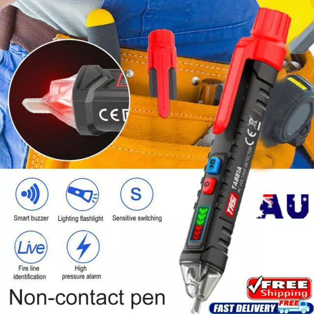 12-1000V Voltage Tester Pen Electric Volt Alert Detector Non-Contact AC Sensor