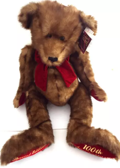 Nuovo con Etichette Dandee 100th Anniversario Edizione Limitata Super Teddy Orso