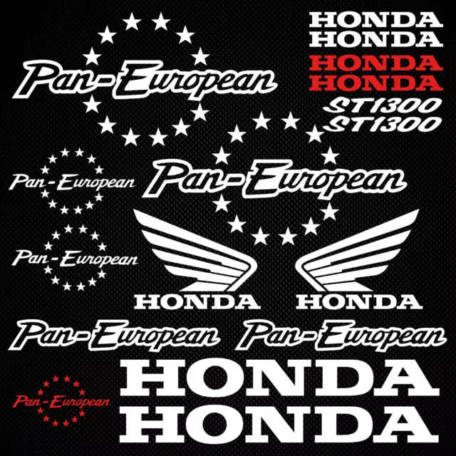 Aufkleber Honda Pan European ST 1300 decal set Ersatz für Motorrad Panzer