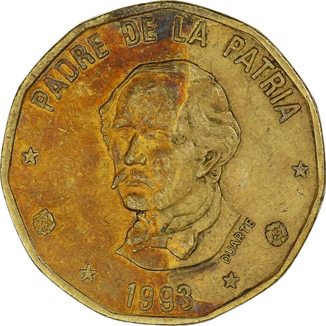 [#1333934] Coin, Dominican Republic, Peso, 1993