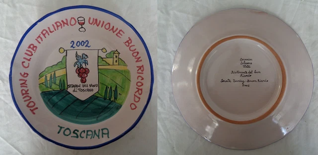 Piatto Del Buon Ricordo - Touring Club Italiano Unione Buon Ricordo (Toscana)