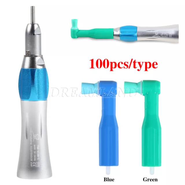 100pcs Disposable Dental Prophy Angles Cup Latex Free Straight Handpiece