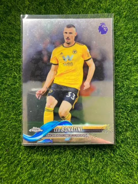 2018-19 Topps Chrome Premier League Soccer Base Leo Bonatini Wolves