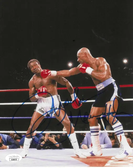 Signed Autographed MARVIN HAGLER Boxing 8X10 photo JSA COA