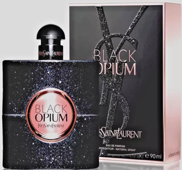 Black Opium by Yves Saint Laurent 3oz 90ML Eau De Parfum Brand New Sealed In Box