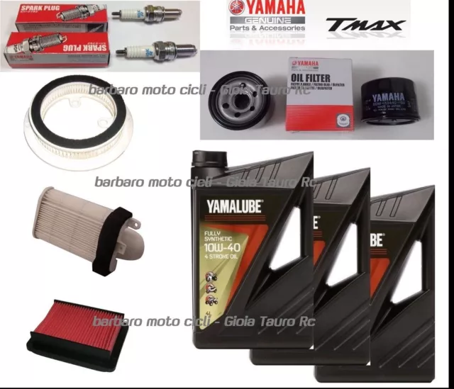 Kit Tagliando Yamaha T-Max Tmax 500 Dal 2008 Al 2011 Yamalube 4Fs 100% Sintetico