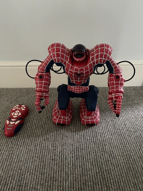 Wowwee Marvel Spiderman Spidersapien Robosapien Robot Rc Remote Control Toy 14"