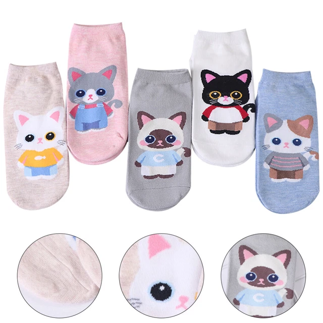 5 Pairs girls short socks Chaussettes Bottines Pour Femmes Chaussettes Enfants