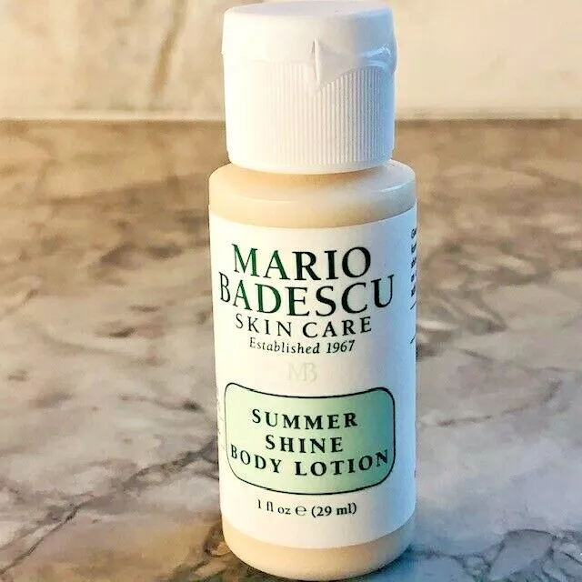 NEW! MARIO BADESCU ~ SKINCARE ~ SUMMER SHINE BODY LOTION ~ 3 x 1 FL OZ
