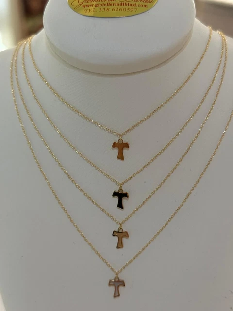 Collana Girocollo Maglia Bizantina Rotonda - Oro Doubl&eacute; 18 Carati - Made In Italy