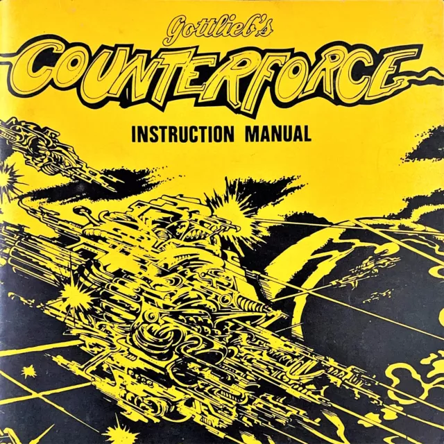 Gottlieb Counterforce Pinball Machine Game Manual Schematics ORIGINAL