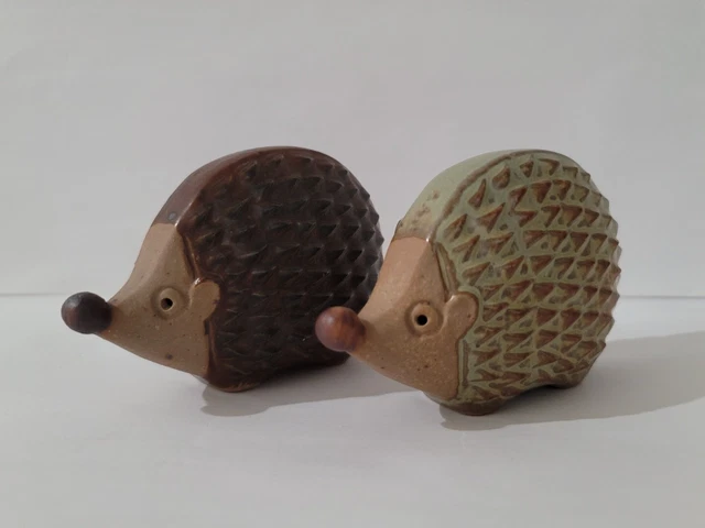 Pair of Ceramic HEDGEHOG FIGURINES