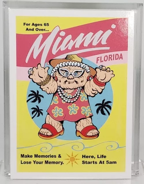 2023 TOPPS GARBAGE PAIL KIDS GPK GO ON VACATION TRAVEL STICKERS #7 Miami