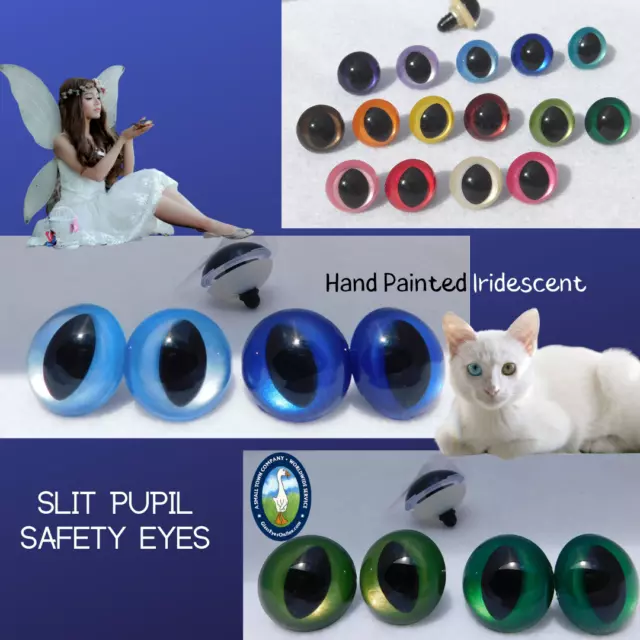 10 PAIR Safety Eyes 18mm to 21mm Plastic Choose SIZE & COLOR