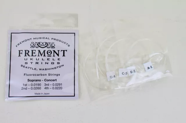 FREMONT BLACKLINE FLUOROCARBON Ukulele Strings Tenor Low G Set