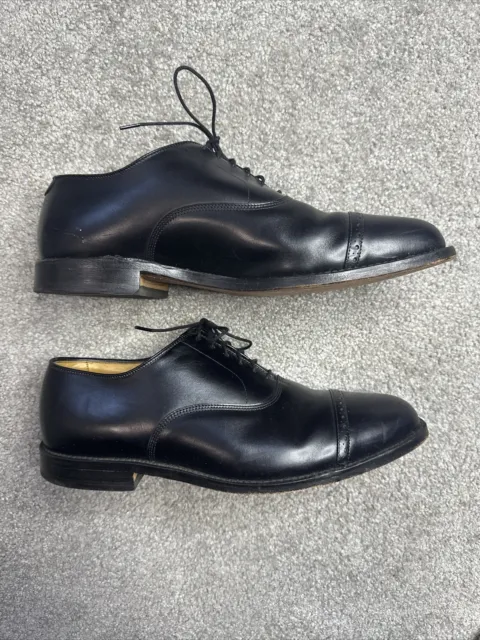 Allen Edmonds Byron Men's Black Leather Cap Toe Oxfords Dress Shoes Size 11.5 D