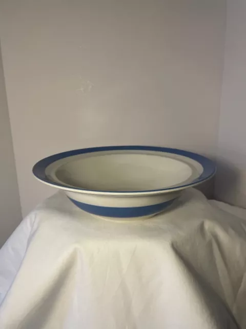 T G Green Cornishware - Blue and White - Backstamp  1920's - 1967 - 23.5cm Bowl